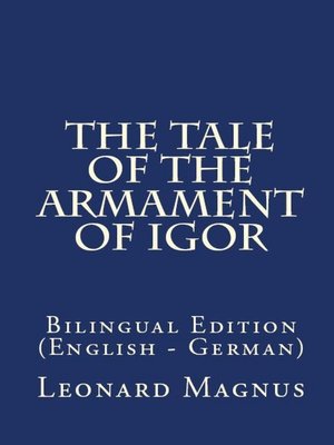 cover image of The Tale of the Armament of Igor